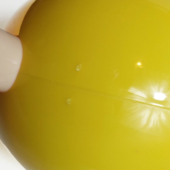 M & M Yellow-Blue Base 2012 Candy Dispenser-Lever In The Back-11 in. - Picture 10 of 11